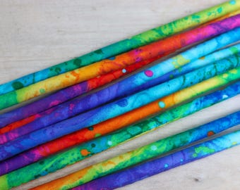 SPIRALOCKS®  ORIGINAL bendable dread tie. BRIGHT vegan. Handmade in Gunu village supporting village families.