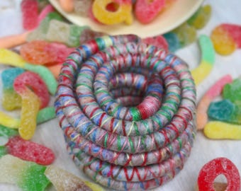 SPIRALOCKS® The ORIGINAL bendable dreadlock tie Felt CANDYLANE
