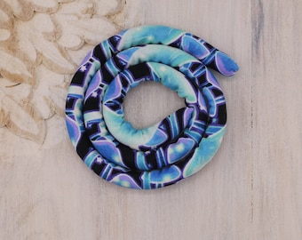 SPIRALOCKS® ORIGINAL bendable dread tie. Magic Mushroom Glow in the dark Vegan spiralock. Handmade Gunu village