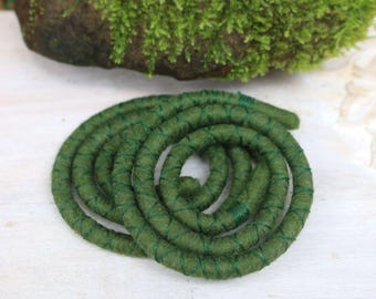 SPIRALOCKS® The ORIGINAL bendable dreadlock tie Felt MOSS