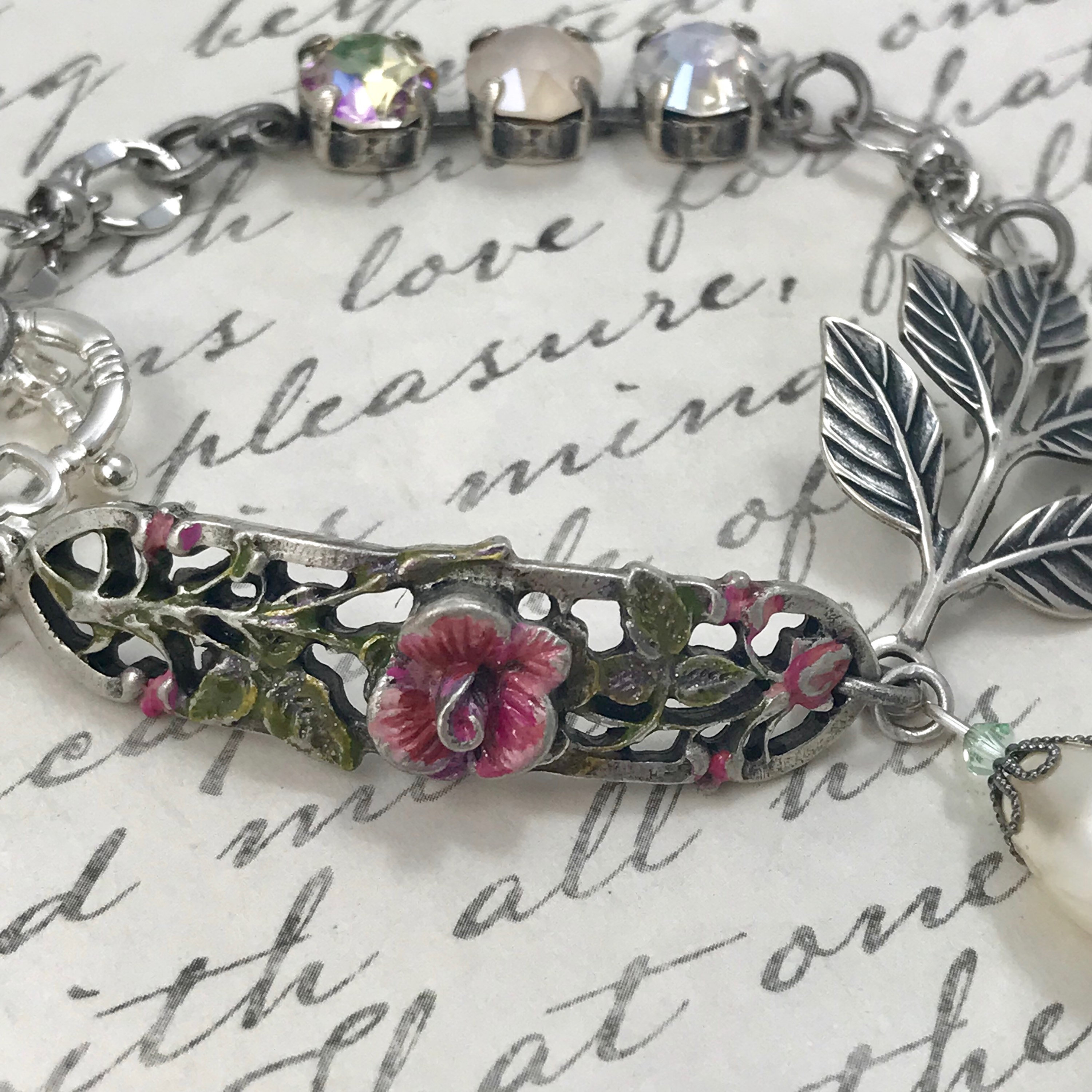 Bracelet en étain plaqué argent vintage fait à la main avec Etsy France — free download