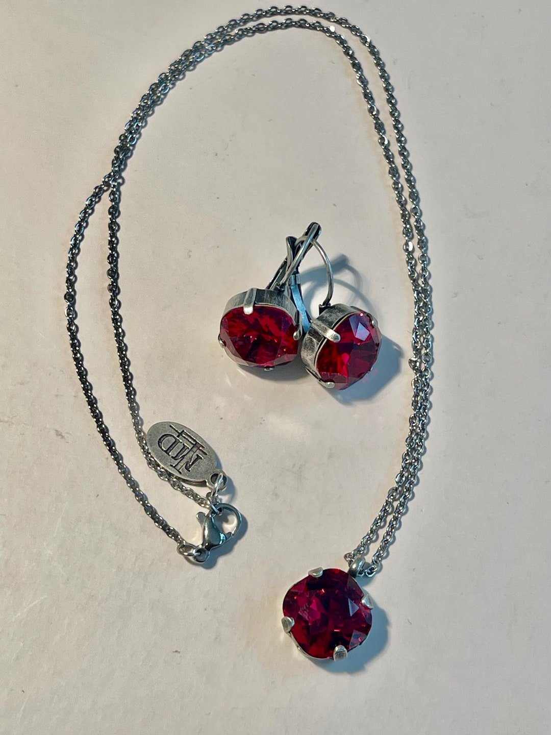 Sale Austrian Crystal jewelry sets ruby jewelry SMTPS128 main image 1
