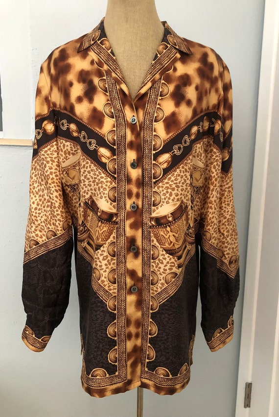 Escada Multi Print Accented with Leopard Print - … - image 1