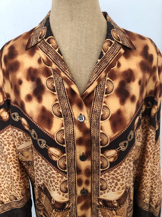 Escada Multi Print Accented with Leopard Print - … - image 4