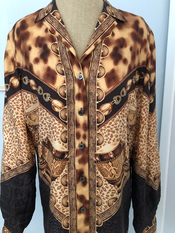 Escada Multi Print Accented with Leopard Print - … - image 2