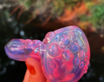 Purple color changing glass pocket pipes/ Glass smoking bowl/girly Glass pipes/ Sarita