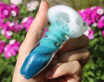 Ocean tide twist glass pipe