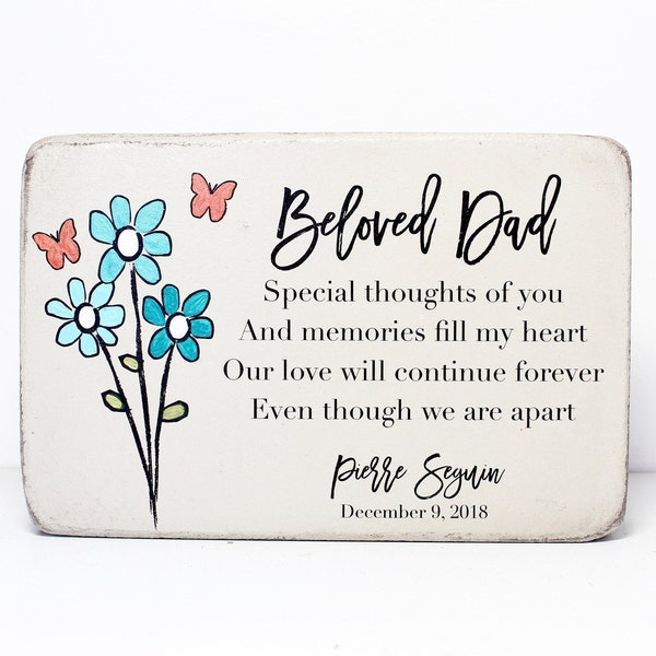 Piedra conmemorativa personalizada, regalo de recuerdo de hormigón (6x9)