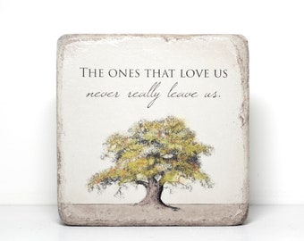 Memorial Stone. 6x6 Handcrafted Indoor or Outdoor Sympathy Gift.  Ready to ship and FREE US Shipping.