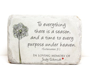 Memorial Stone. Indoor/Outdoor Use.  6x9 Tumbled (Concrete) Paver. Personalized Remembrance Stone for Home or Garden. Bigger size available.