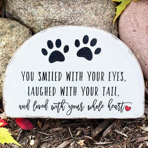 6x9 READY TO SHIP Concrete Pet Memorial Stone for Dog or Cat. Indoor or Outdoor Use.  Free U.S. shipping. Perfect gift for loss of pet.