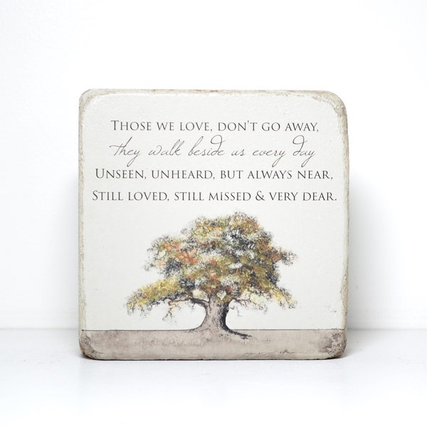 Handcrafted Memorial Stone - Sympathy Gift, Indoor Outdoor Decor