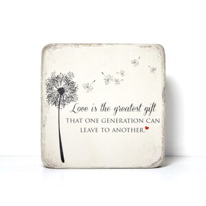 Memorial Stone. 6x6 or 6x9 Handcrafted Indoor or Outdoor Sympathy Gift.  Ready to ship and FREE US Shipping.