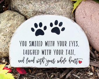 6x9 READY TO SHIP Concrete Pet Memorial Stone for Dog or Cat. Indoor or Outdoor Use.  Free U.S. shipping. Perfect gift for loss of pet.