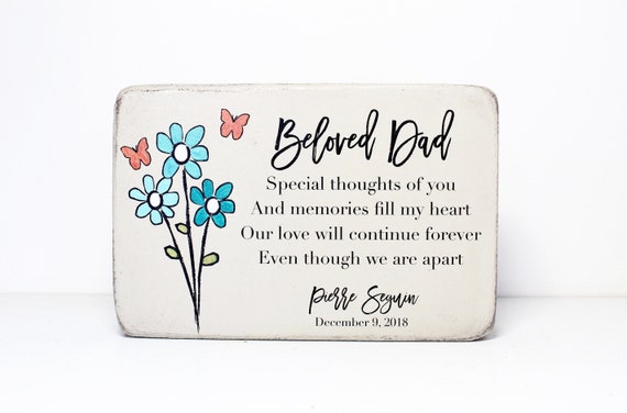 Memorial Stone. PERSONALIZED Memorial Gift. 6x9 Tumbled (Concrete) Paver. Remembrance Stone. In loving memory gift. Custom Sympathy Gift