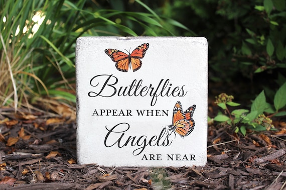 Memorial Stone. 6x6 Handcrafted Indoor or Outdoor Sympathy Gift.  Ready to ship and FREE US Shipping.