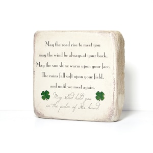 Memorial Stone. 6x6x2 inches Handcrafted Indoor or Outdoor Sympathy Gift. Made from tumbled concrete paver Ready to ship FREE US Shipping Bild 4