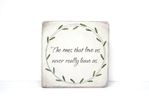 Memorial Stone. 6x6 Handcrafted Indoor or Outdoor Sympathy Gift.  Ready to ship and FREE US Shipping.