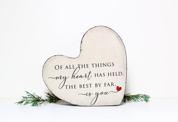 Heart Memorial Stone for Indoor or Outdoor Use. Concrete 7x8x1.5 Perfect for Funeral, Bereavement or Memorial Garden. Ready to Ship.