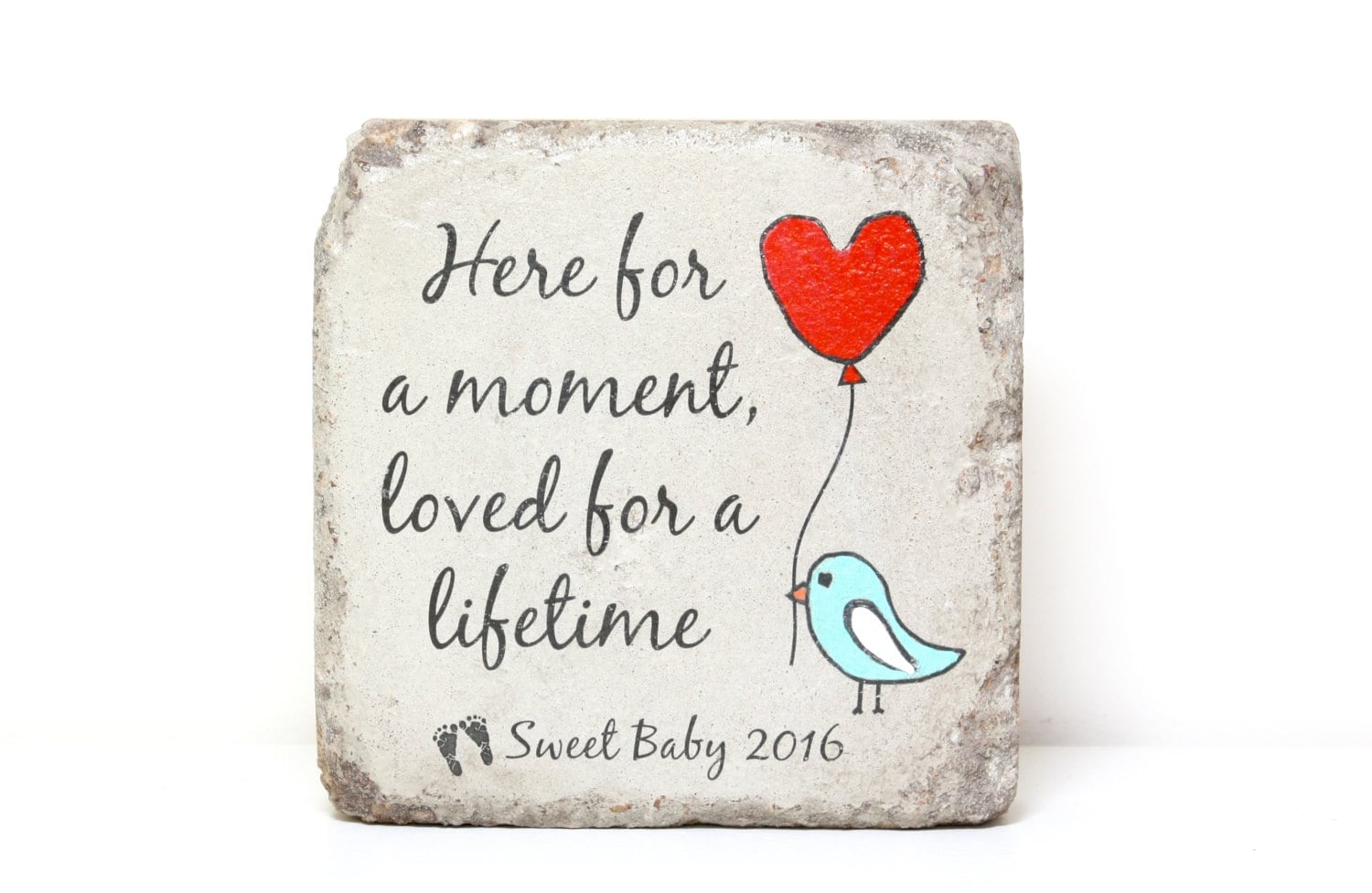 Infant Loss Memorial Stone. 6x6 PERSONALIZED Gift. Tumbled Etsy