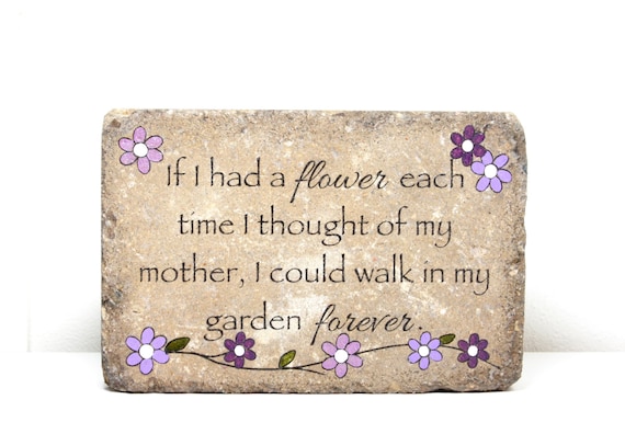 Remembrance Stone. Garden Decor/ Sympathy Gift/ Garden Stone/ Indoor or Outdoor/ 6x9 Concrete Rustic Decor/ In Memory of