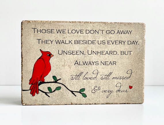 READY TO SHIP. Memorial Gift. 6x9 Tumbled Concrete. Remembrance Stone. In loving memory gift. Sympathy Gift. Funeral Gift