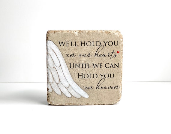 Ready to Ship Memorial Stone. 6x6 Handcrafted Indoor or Outdoor Sympathy Gift.  FREE US Shipping.
