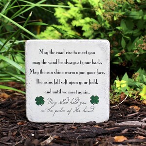 Memorial Stone. 6x6x2 inches Handcrafted Indoor or Outdoor Sympathy Gift. Made from tumbled concrete paver Ready to ship FREE US Shipping image 2