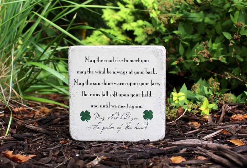 Memorial Stone. 6x6x2 inches Handcrafted Indoor or Outdoor Sympathy Gift. Made from tumbled concrete paver Ready to ship FREE US Shipping Bild 2