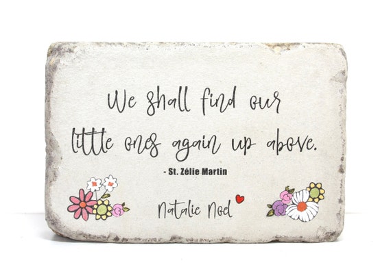 Memorial Stone. Indoor/ Outdoor Miscarriage Stillborn Memorial Gift. 6x9 Tumbled Concrete. Baby Remembrance Stone. Infant Loss Keepsake Gift
