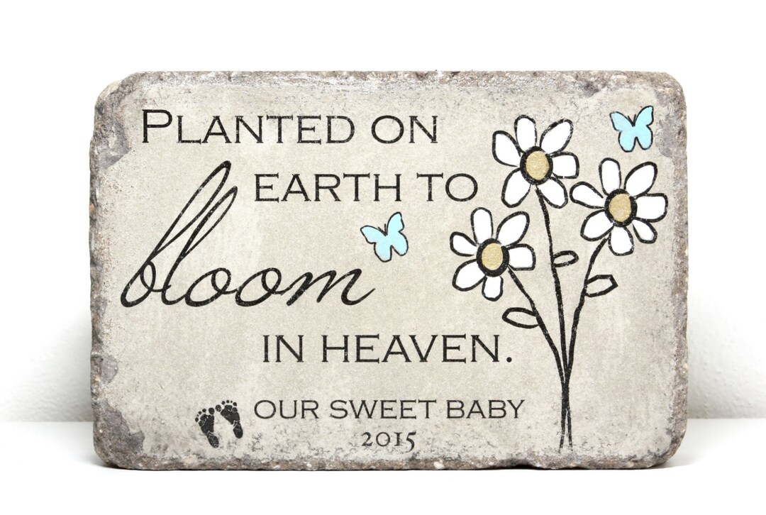 thumbnail interactive-video image 1 of Personalized Memorial Stone Miscarriage Baby Memorial Stone - Personalized Real Stone Keepsake, Custom Text & Image, Made In USA Florida-Sunshine Memorial 1 of 14