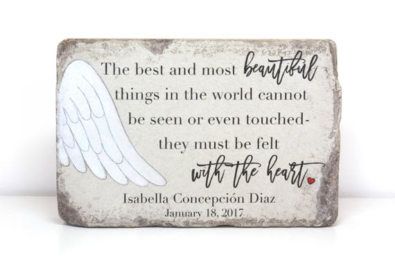 Memorial Stone. PERSONALIZED Memorial Gift. 6x9 Tumbled (Concrete) Paver. Remembrance Stone. Indoor/ Outdoor. Custom Sympathy Gift