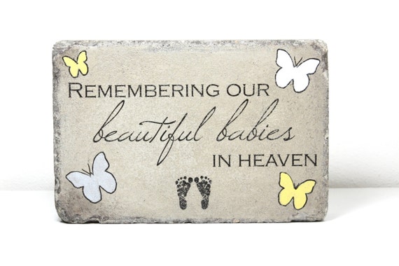 READY TO SHIP. Miscarriage Memorial Stone. 6x9 Tumbled (Concrete) Paver. Baby Remembrance Stone. In loving memory gift. Infant Loss Gift