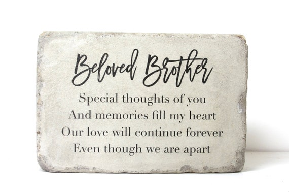 Memorial Stone. PERSONALIZED Memorial Gift. 6x9 Tumbled (Concrete) Paver. Remembrance Stone. In loving memory gift. Custom Sympathy Gift