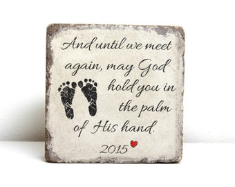 READY TO SHIP. Miscarriage Memorial Stone. Personalized Gift. 6x6 Tumbled (Concrete) Paver. Baby Remembrance Stone. Infant Loss Gift