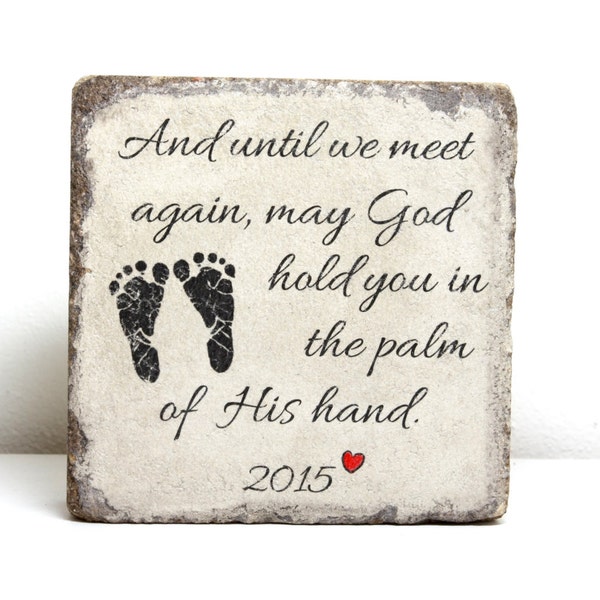 READY TO SHIP. Miscarriage Memorial Stone. Personalized Gift. 6x6 Tumbled (Concrete) Paver. Baby Remembrance Stone. Infant Loss Gift