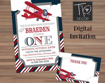 airplane invitation etsy