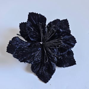 Velvet Millinery Lily Flower for Hats Gowns Sash Fascinators