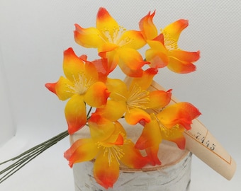 Vintage goldene gelbe Blüte Spray, Hutblumen