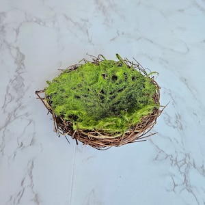 4"  Artificial vine/Moss Bird Nest for crafts, garden, floral, costumes, hats