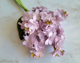Dusty Lavender Lilac Bunch, Millinery Flowers, Crafts & Weddings