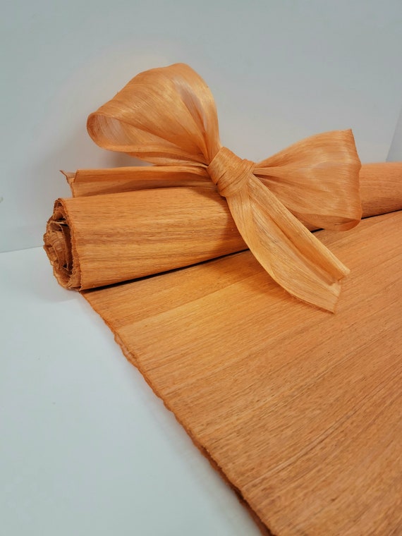 Apricot Silk Abaca Fabric for Hat Making & Millinery 1/2meter-20