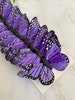 12 Feather Purple Monarch Butterflies 3 inch - Artificial Feather butterflies- Purple butterfly - butterfly scrapbooking-cake toppers, craft 