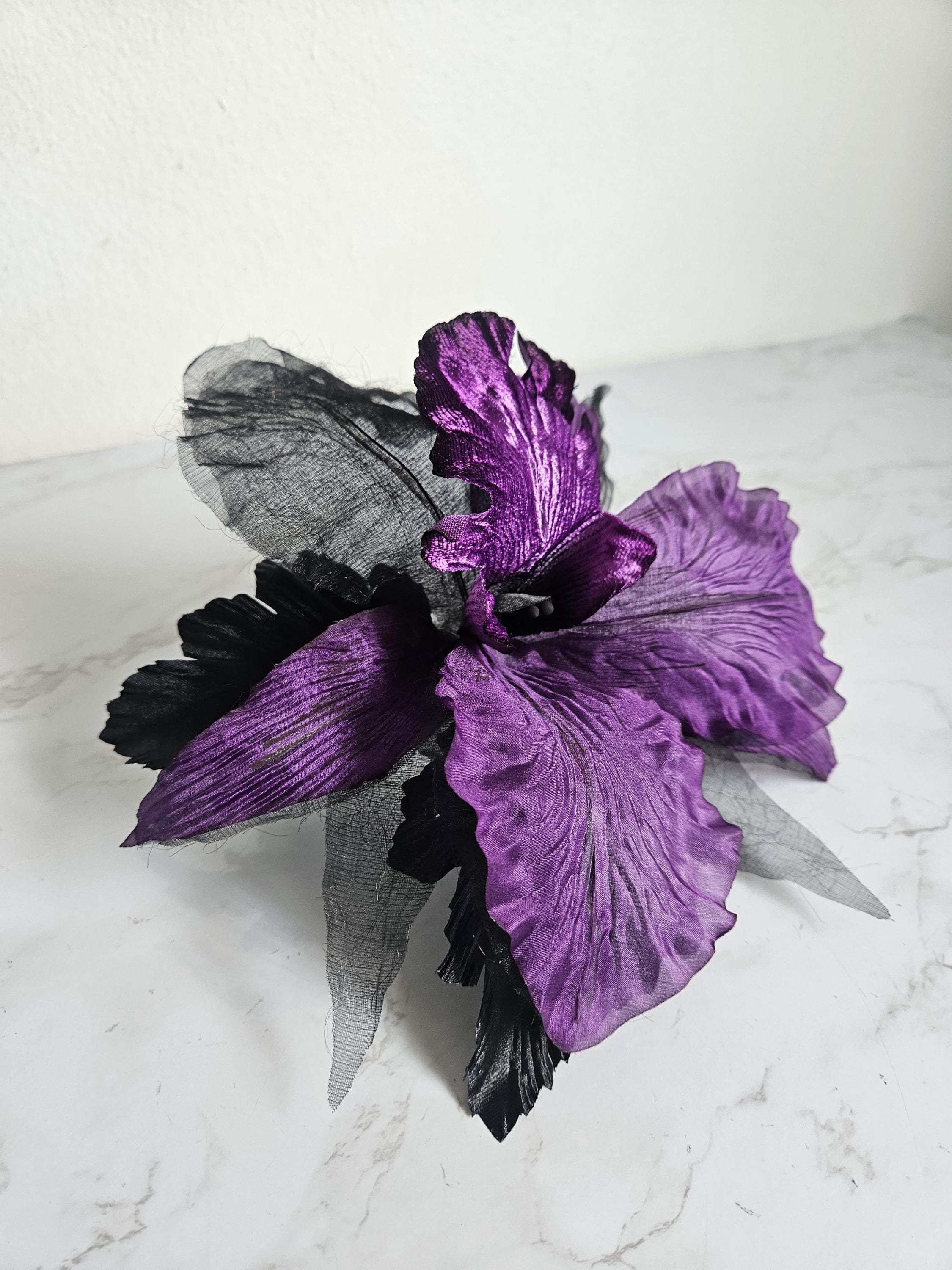 Black Dress With Purple Accents