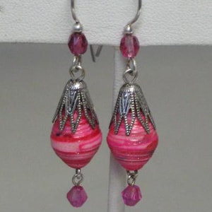 Paper Bead Jewelry- Paper Bead Earrings- Dangle earrings- Drop earrings- Turquoise blue- Handmade earrings- Earrings- Lightweight earrings