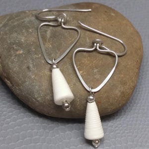 Paper beads-Paper Bead Jewelry-Paper Bead Earrings-Dangle earrings-Drop earrings-Turq. blue-Handmade earrings-Earrings-Lightweight earrings