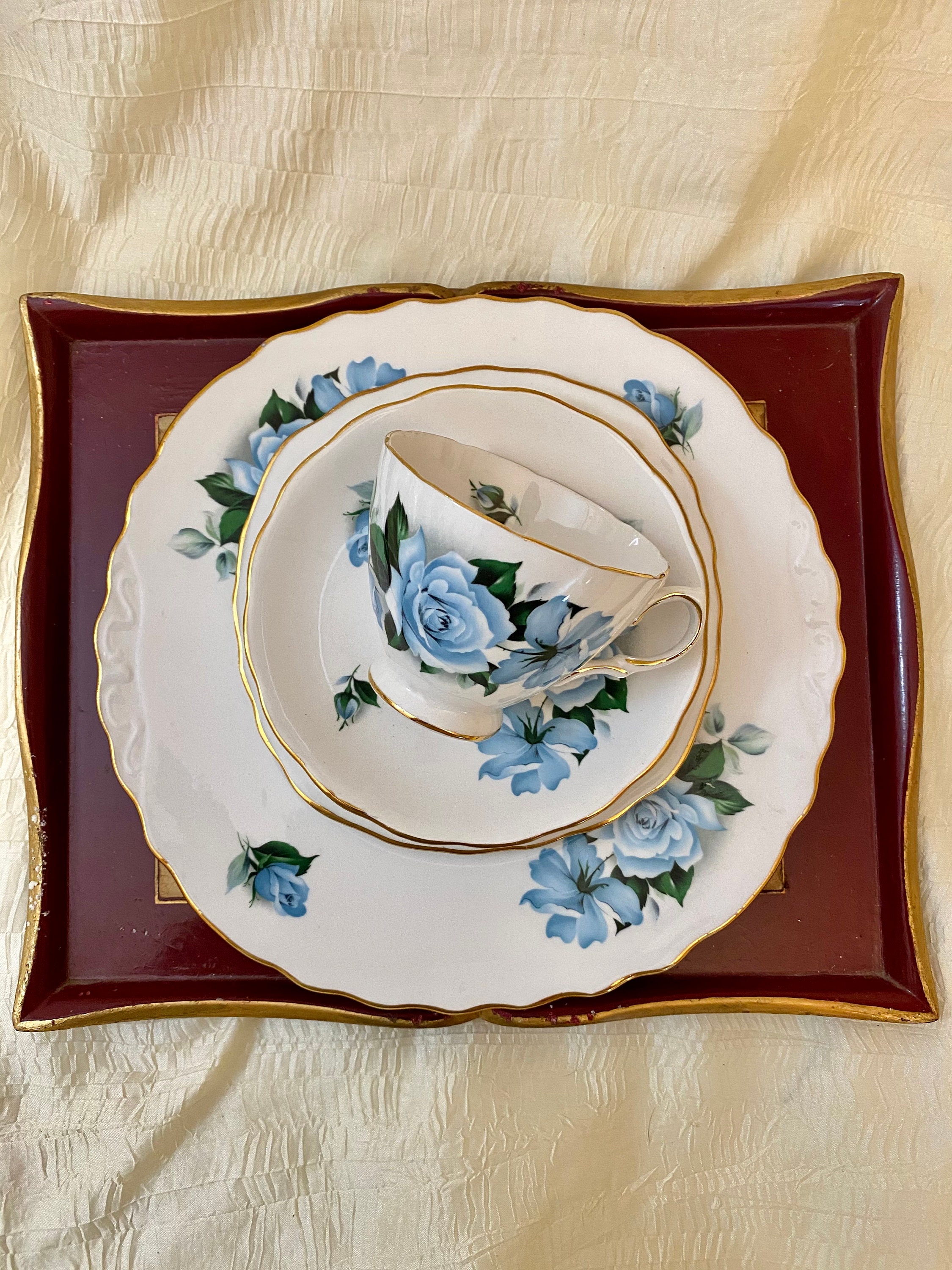 SERVICE À CAFÉ ROYAL EPOCA en fine porcelaine et or 24 carats pour 6 personnes EUR 25,00 - FR