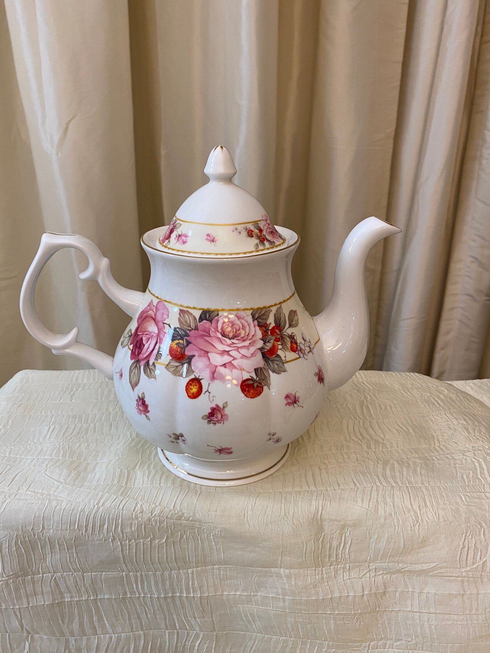 Vintage Gracie China Teapot/Coffee Pot/Stechcol/Tea Party Etsy