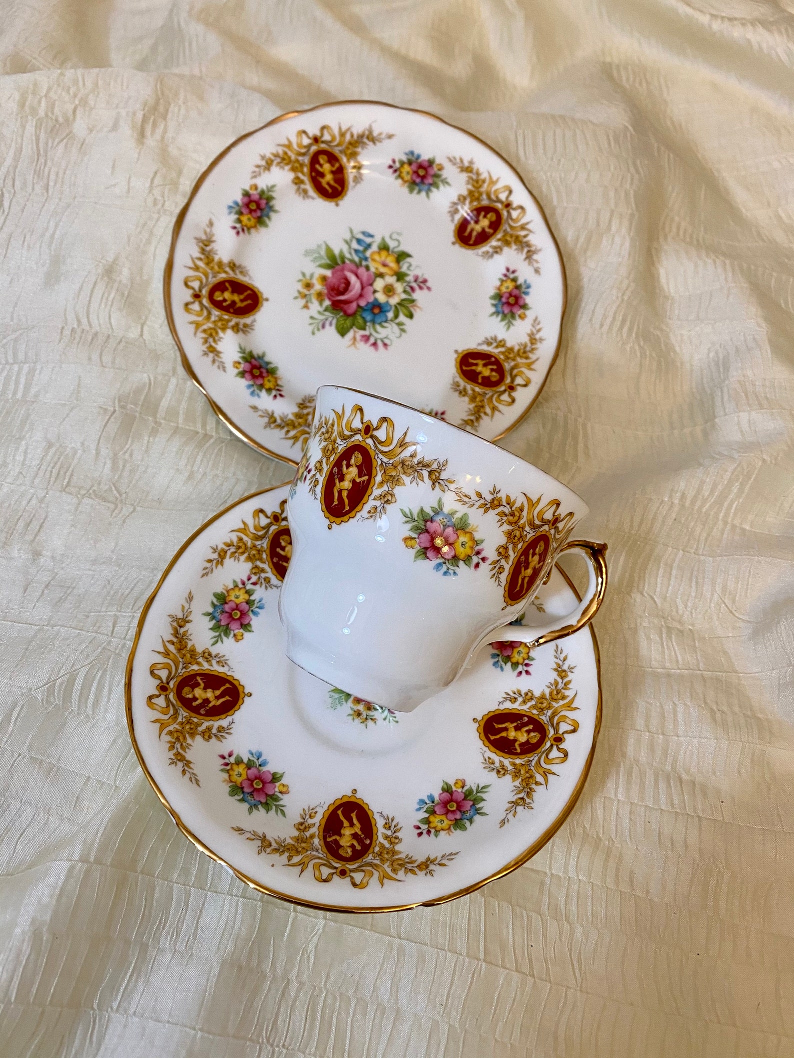 Vintage Arklow Irish Tea Cup Trio Fine Bone China Tea Set Etsy