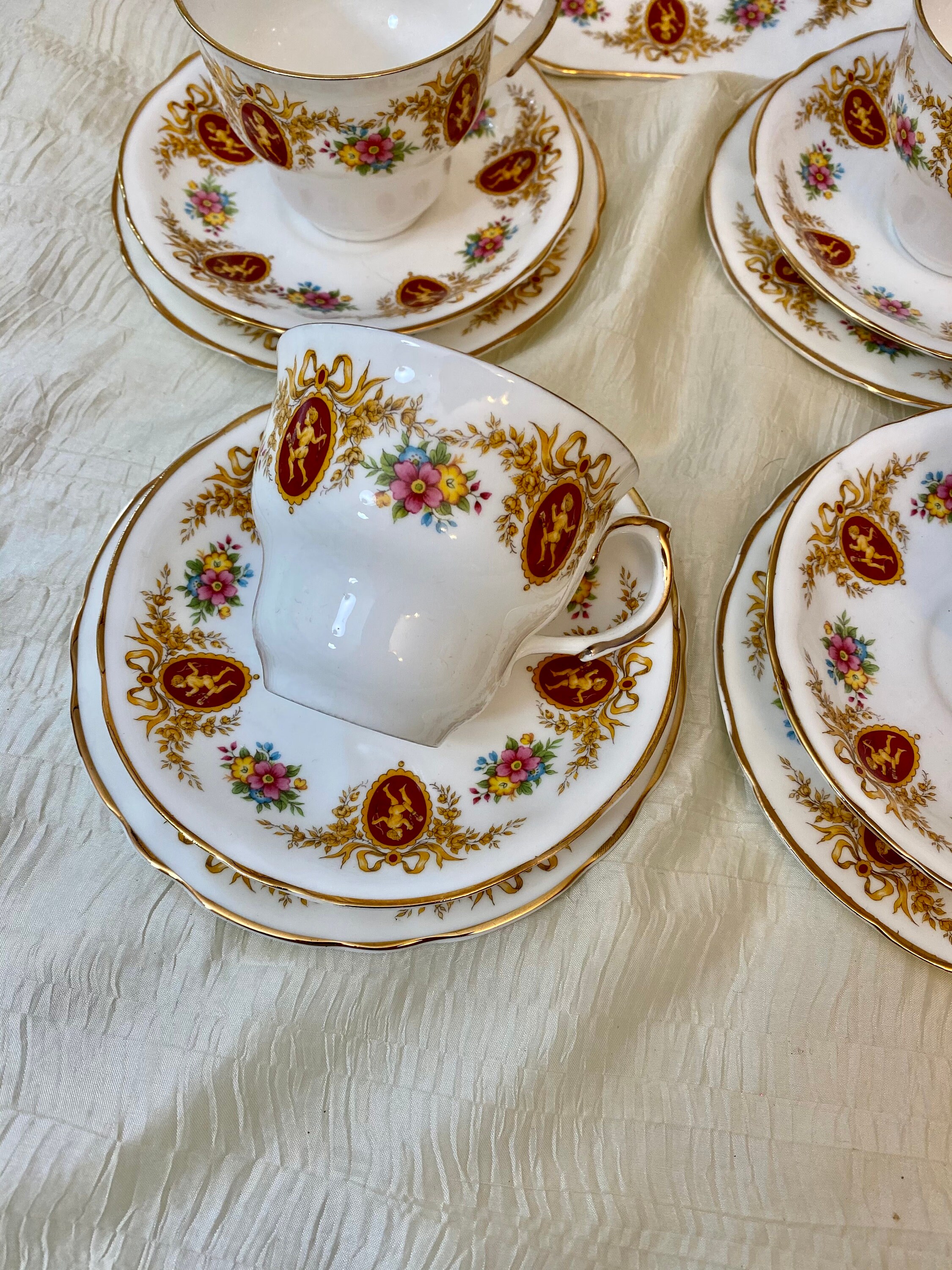 Vintage Arklow Irish Tea Set Service for 4 Tea Set Teacup Etsy
